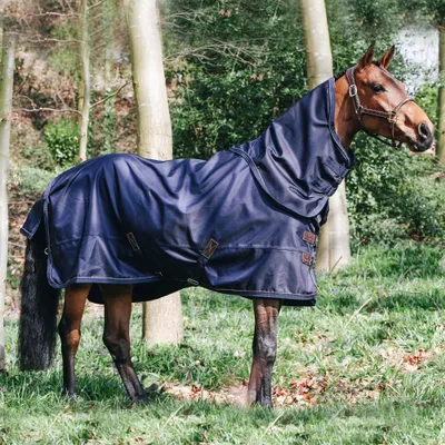 Produktbild von Kentucky Horsewear Outdoordecke 0g All Weather Regendecke Weidedecke Marine 130