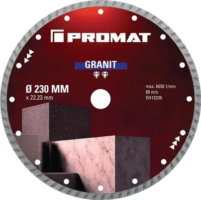 Produktbild von Diamanttrennscheibe GRANIT 230 mm Bohrung 22,23 mm Segmenthhe 7 mm Segmentstrke 2,6 mm Winkelschleifer