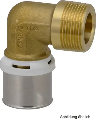 Produktbild von Alpex L Übergangswinkel mit AG, 40 mm x 1 1/4" AG