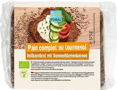 Produktbild von VK-Schnittbrot mit Sonnenblumenkernen 375g