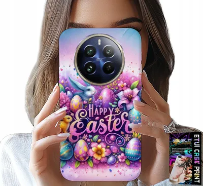 Produktbild von Etui Do Realme 12 Pro - Wesołego Jajka, Wielkanoc, Pisanki Jajka