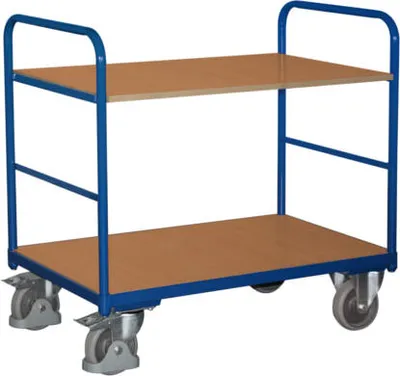 Produktbild von Tischwagen - 2 Etagen - 2 Böden - Traglast 250 kg - 990 x 700 x 1.060 mm (HxBxT)