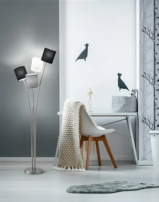 Obrázek produktu pro Joke Současná kovová stojací lampa Chrome 4 světla E14
