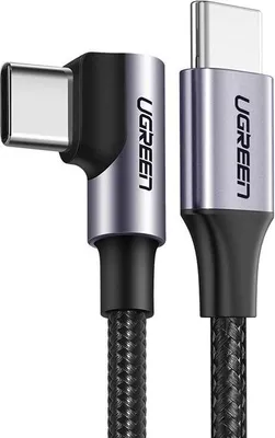Obrázek produktu pro UGREEN USB-C na USB-C úhlový rychlonabíjecí kabel 60W PD, 3m - černý
