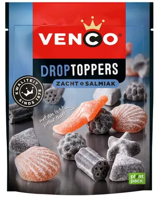 Produktbild von Venco Drop Toppers Zacht & Salmiak 215g