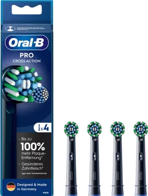 Produktbild von Oral-B 8006540860236 4 nástavce na zubnú kefku Oral-B PRO Cross Action black