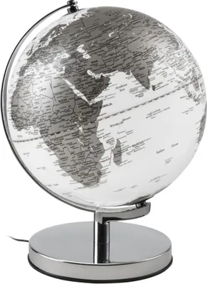 Immagine prodotto di O1548 Mascagni mappamondo luminoso 30 cm argento