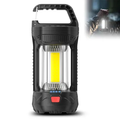 Produktbild von Wiederaufladbare Campinglaterne, 2000 Lumen, wasserdichte LED-Campinglampe mit 4 Leuchtmodi, für Stromausfälle  und Outdoor-Aktivitäten
