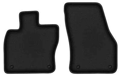 Image de Tapis avant en moquette pour Seat Ateca 2016- (crossover) – 2 pièces, noirs, sur mesure – Wielganizator DURBAN