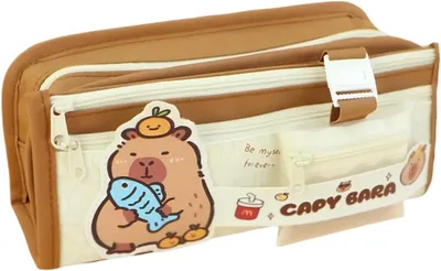 Imagen del producto de Estuche grande con diseño de panda, ideal para bolígrafos, para adolescentes, para la escuela