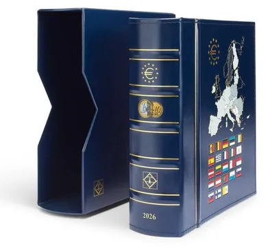 Produktbild von Münzalbum VISTA, Euro-Jahrgang 2026, inkl. Schutzkassette, blau