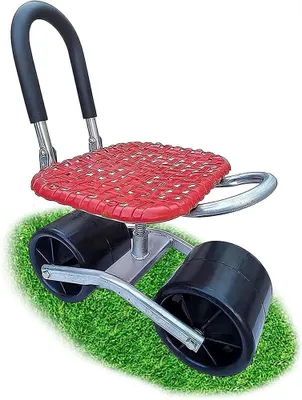 Produktbild von Gartenstuhl mit Rollen – Höhenverstellbar und um 360° drehbar