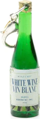 Produktbild von Weinflaschen Charm Miniblings Anhänger Wein Flasche Getränk grün Weißwein