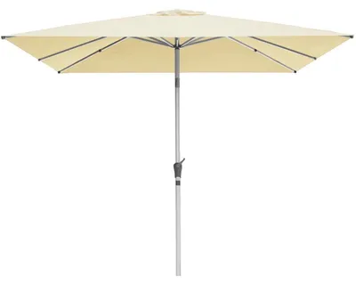 Obrázok produktu pre Slnečník, nastaviteľný, 250 x 250 cm, krémová farba, polyester, UV ochrana 50+