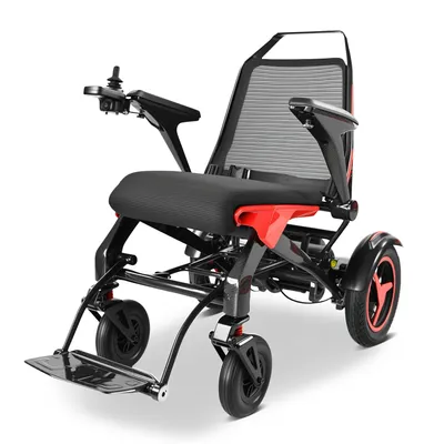 Produktbild von Elektrorollstuhl Kohlefaser, Elektrisch Faltbar Leicht bis 150KG, 40 km, 20AH 2x250W, 6,00 km/h E-Rollstuhl