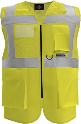 Produktbild von Korntex KXEXQ | Multifunkitons-Warnweste Mesh Multifunction Vest - Farbe: Signal Yellow - Größe: 5XL