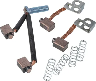 Produktbild von vhbw 4x Anlasser Kohlebürste Ersatz für Briggs & Stratton 497594, 497596 für Rasenmäher, Rasentraktoren