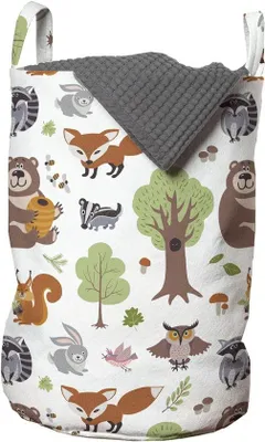 Produktbild von Waschtisch 33 x 49 cm - Designierte Waldtiere - Mit Griffen - Für Wäsche - Vemera