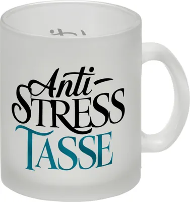 Produktbild von Anti-Stress Tasse Glas Tasse für Ruhe