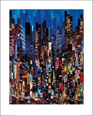Productafbeelding van Serge MENDJISKY - Nachtkleur - Kunstafdruk - 40x50cm - Poster/Affiche