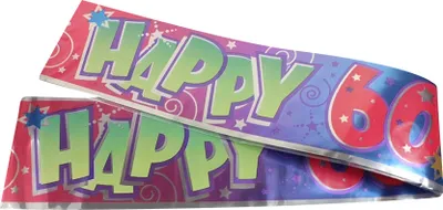 Produktbild von Unique Party - Fahne "Happy 50th Birthday" SG38363 (Einheitsgröße) (Bunt)