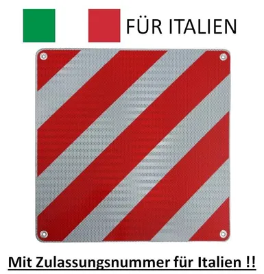 Produktbild von Warntafel ALU 50x50 cm für Italien - 100%