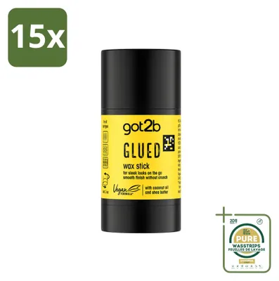 Obrázok produktu pre 15 kusov voskových tyčiniek got2b Glued – 50 g – balenie