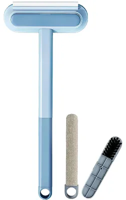Tierhaarentferner, wiederverwendbar, 45x18 cm, blau