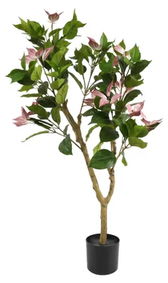 Image de Bougainvillier artificiel en pot, hauteur 120 cm