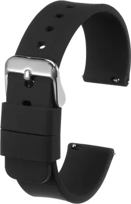 Produktbild von Schwarzes Gummi-Armband 14mm breit mit Schnellverschluss