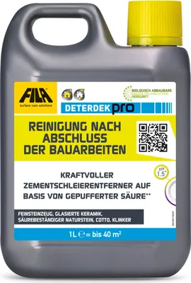 Obrázok produktu pre FILA DETERDEK PRO - Odstraňovač zvyškov cementu ako čistiaci koncentrát 1 liter