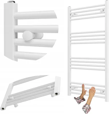 Obrázok produktu pre Granitan | Kúpeľňový radiátor Breno - 60x110 cm - biely - moderný dizajn - vysoká účinnosť