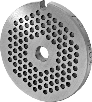 Produktbild von WolfCut INOX Lochscheibe Gr. 7-3,0 mm Bohrung - passend für alle gängigen Fleischwölfe Größe 7 – z.B.: Bosch MUM6/MUM7 - Jupiter Größe 7, Kenwood A900, Regina BME 7 und viele mehr.