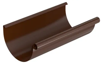Zdjęcie produktu dla BRYZA, rynna ocynkowana Ø 125 mm, długość 4m, Brąz RAL 8017