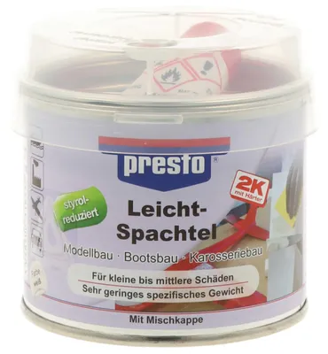 Produktbild von presto Leichtspachtel, weiß, 125 g