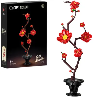 Zdjęcie produktu dla Klocki "Kwiaty" – zestaw "Jedwabny Kwiat", 40 cm, C59034W, 305 elementów