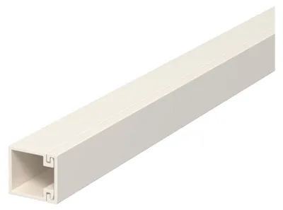 Image de 2 Mètres de tuyau mur+plafond avec Obert. 15x15mm, PVC - Conducteur 15x15mm RAL9001 WDK15015CW