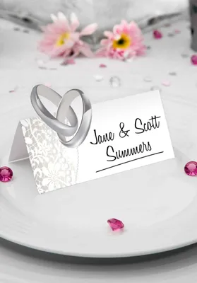 Produktbild von Tischkarten Namensschilder für Hochzeit - 36 Stück