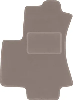 Produktbild von Fahrerfußmatte Velours beige passend für Opel Zafira A (1999-2005, Minivan) – mit Befestigungen – passgenau