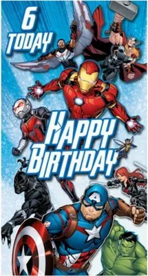 Produktbild von Avengers - Karton "6 Today", Happy Birthday - Karton SG30804 (Einheitsgröße) (Bunt)