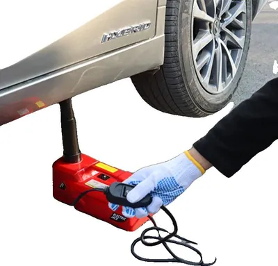 Immagine prodotto di Martinetto elettrico per auto, capacità di carico di 5 tonnellate, strumento di sollevamento idraulico elettrico, rosso, 5 tonnellate
