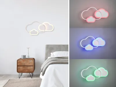 Produktbild von Deckenleuchte CLOUDY dimmbare Wolke mit Farbwechsler 52x25cm