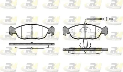 Produktbild von ROADHOUSE Bremsbeläge Satz Vorne Bremsklötze passend für PEUGEOT 205 II (20A/C) 2461.02
