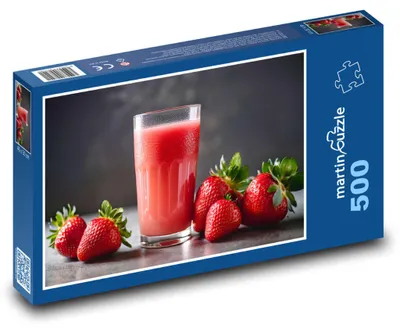Obrázek produktu pro Puzzle 500 Jahodový nápoj a čerstvé ovoce - martinpuzzle