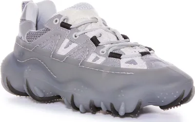 Produktbild von Diesel Herren SPrototype P1 Utility Layered Mesh GummiKäfig LederMeshSneaker in Grau – 7,5 Großbritannien - 41 EU - 8,5 US / Grau