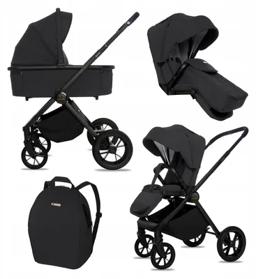Immagine prodotto di BabyLux® Passeggino 2in1 BOLDO, Set di Passeggini Combinati Leggeri Pieghevoli con Navicella, Seggiolino Sportivo, Borsa Fasciatoio e Altri Accessori
