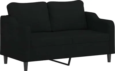 Produktbild von vidaXL 2-Sitzer-Sofa Schwarz 140 cm Stoff
