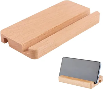 Produktbild von Handyhalter 14 x 8 x 2 cm, 4 Stücke, 2 Schlitze, für Schreibtisch