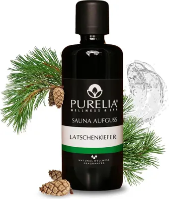 Produktbild von PURELIA Saunaaufguss Konzentrat Latschenkiefer 100 ml natürlicher Sauna-aufguss - reine ätherische Öle