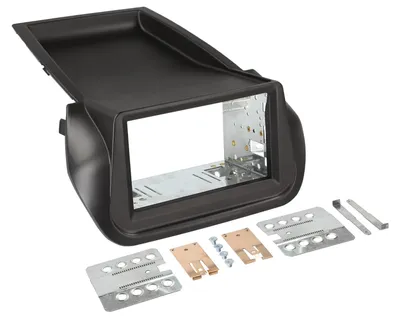 Productafbeelding van 2-DIN dashboardadapter voor Peugeot/Fiat, zwart